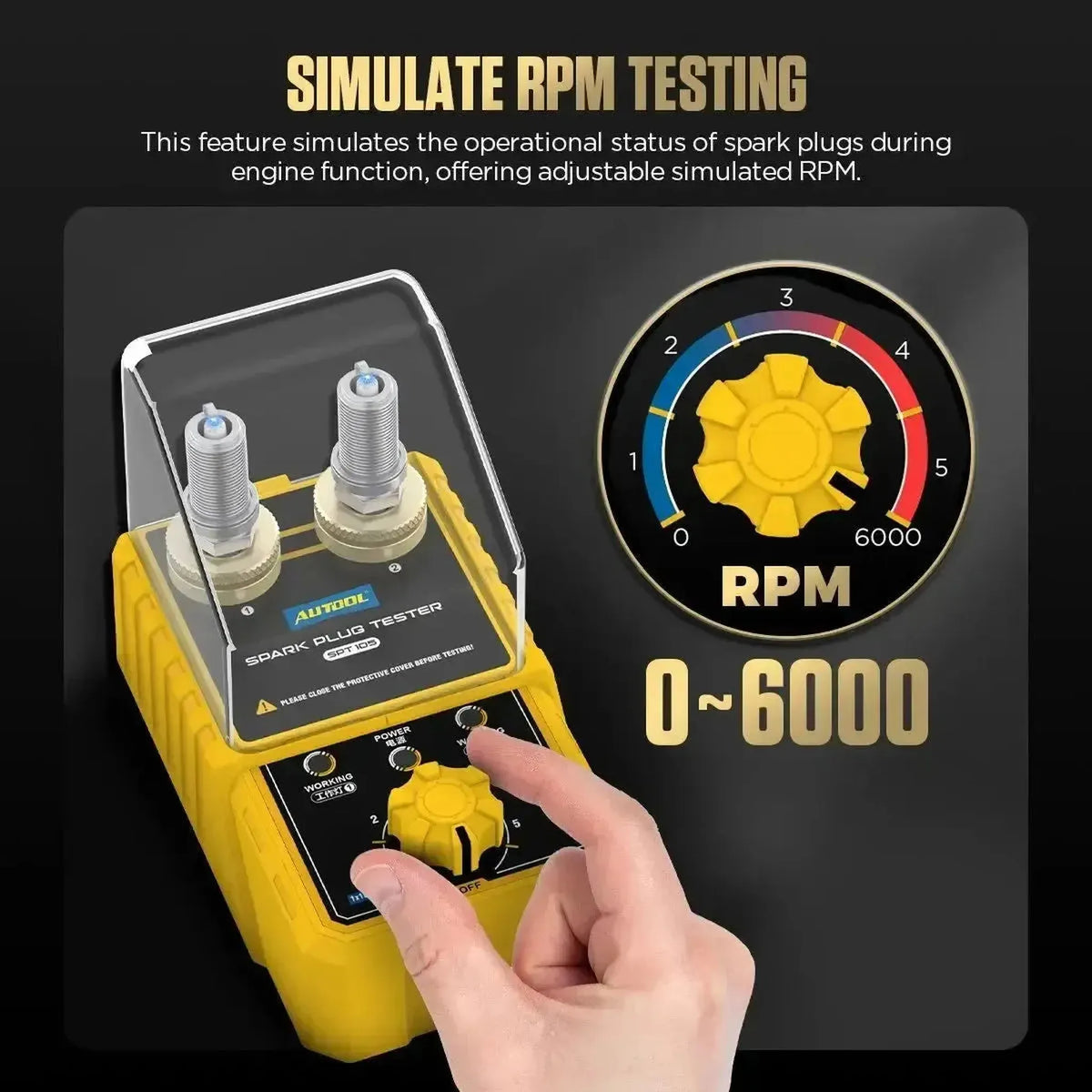 Autool SPT105 | Gyertyateszt