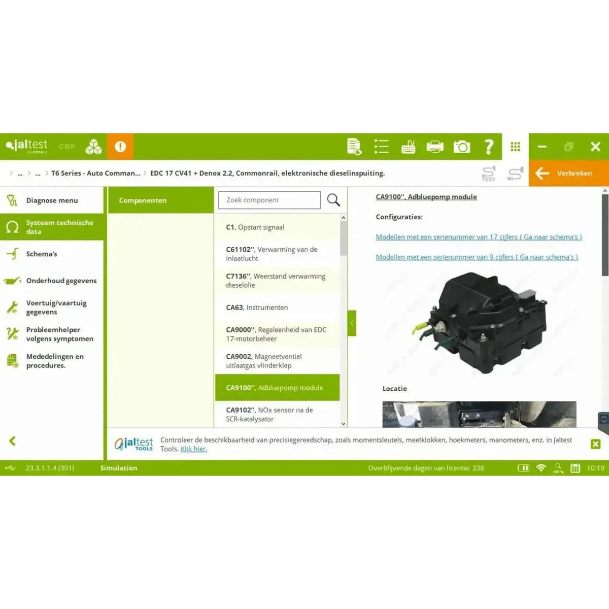 Jaltest AGV (Agricultural) Diagnosztikai Eszköz
