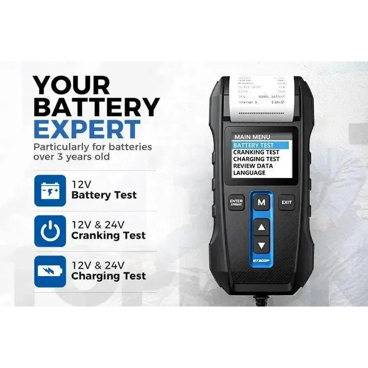 Topdon BT300P | Akkumulátortester