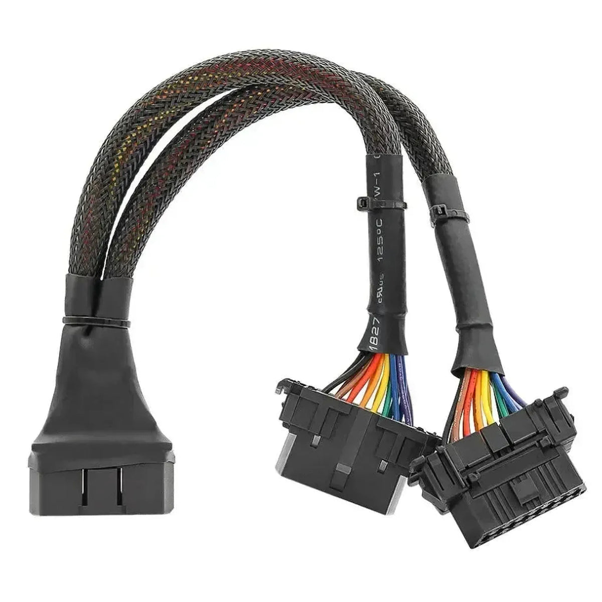 16 tűs OBD2 nylonalapú hosszabbító- és elosztókábel 2 részes (30 cm) | Interfész