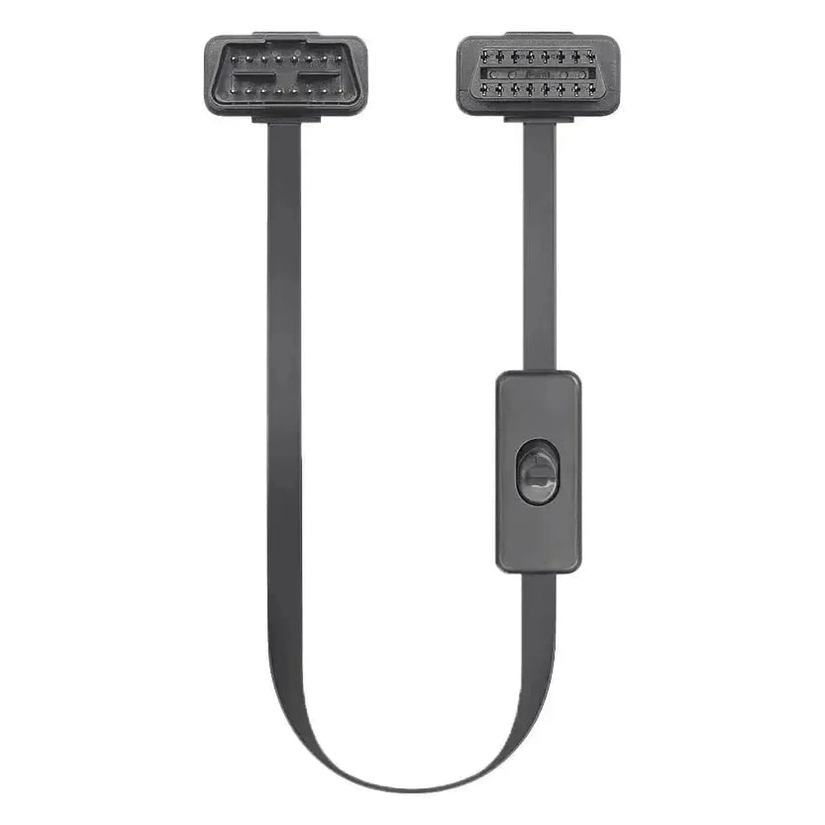 16 tűs OBD2 lapos hosszabbító kábel kapcsolóval (60 cm) | Interfész