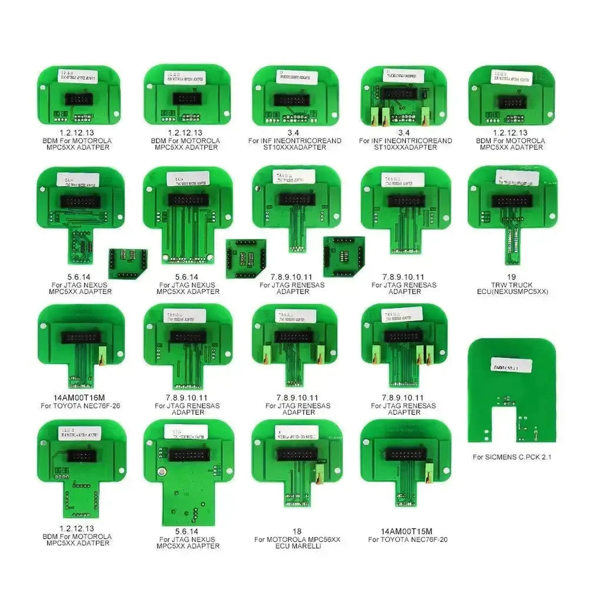 22 részes adapterkészlet az ECU programozáshoz | Kiegészítők