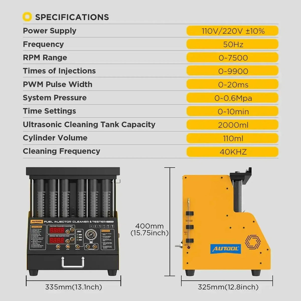 Autool CT400 | Injektorteszter