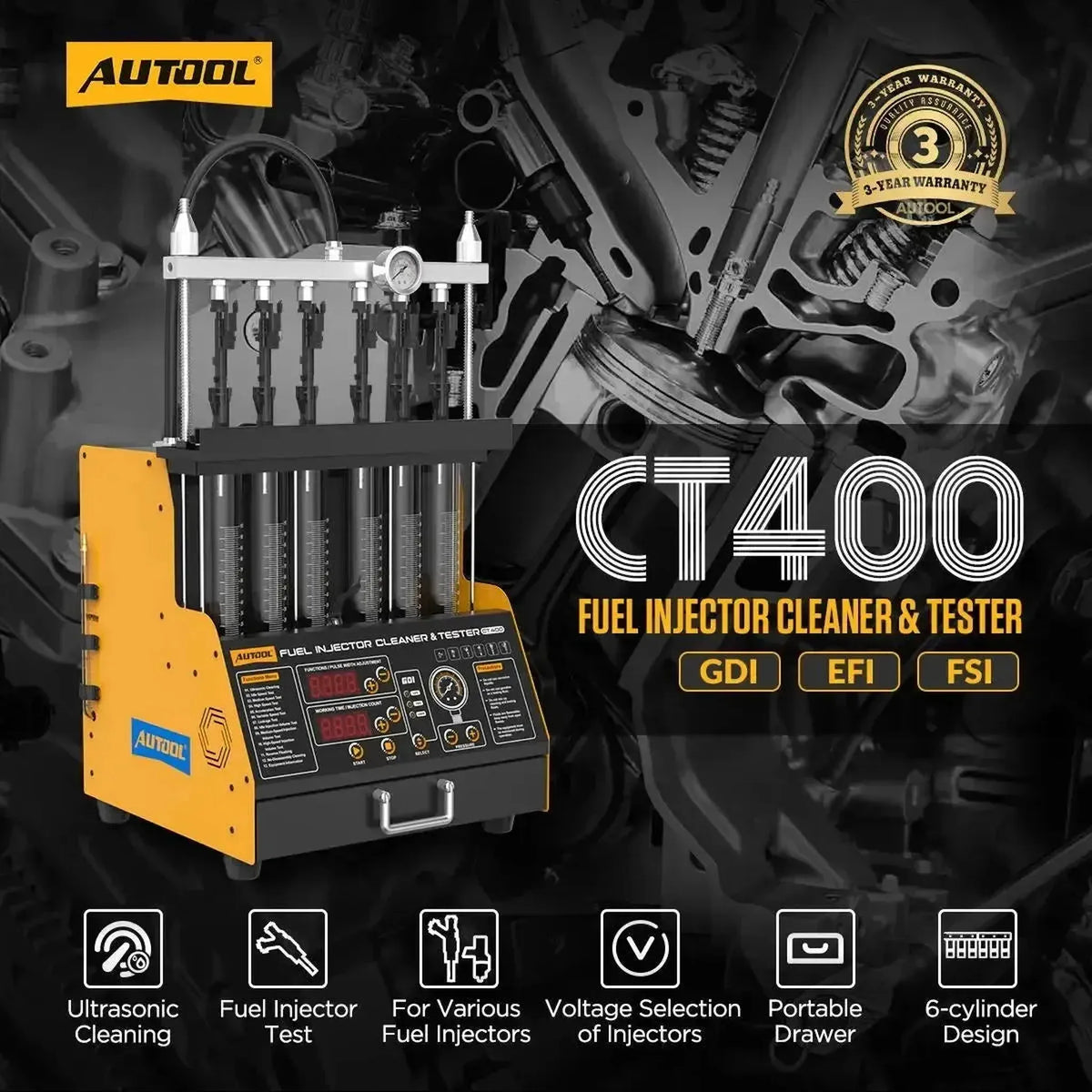 Autool CT400 | Injektorteszter