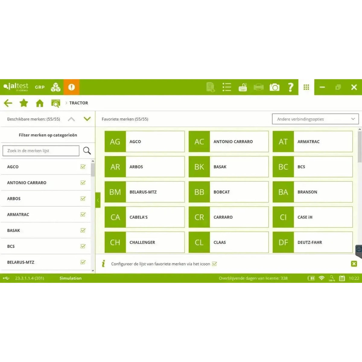 Jaltest AGV (Agricultural) Diagnosztikai Eszköz