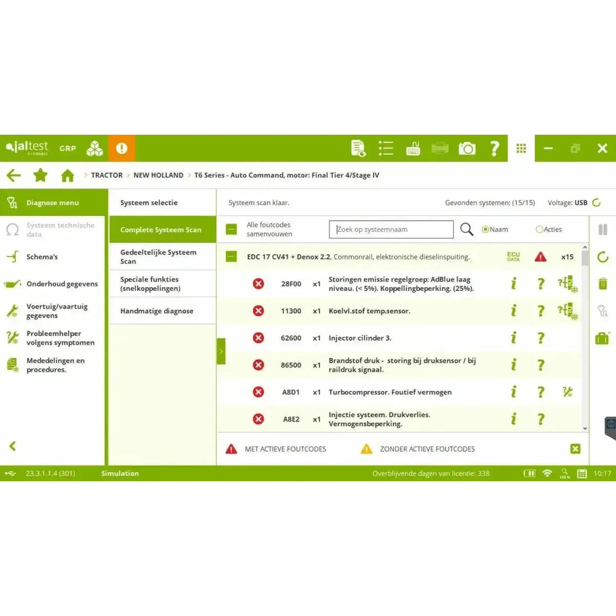 Jaltest AGV (Agricultural) Diagnosztikai Eszköz