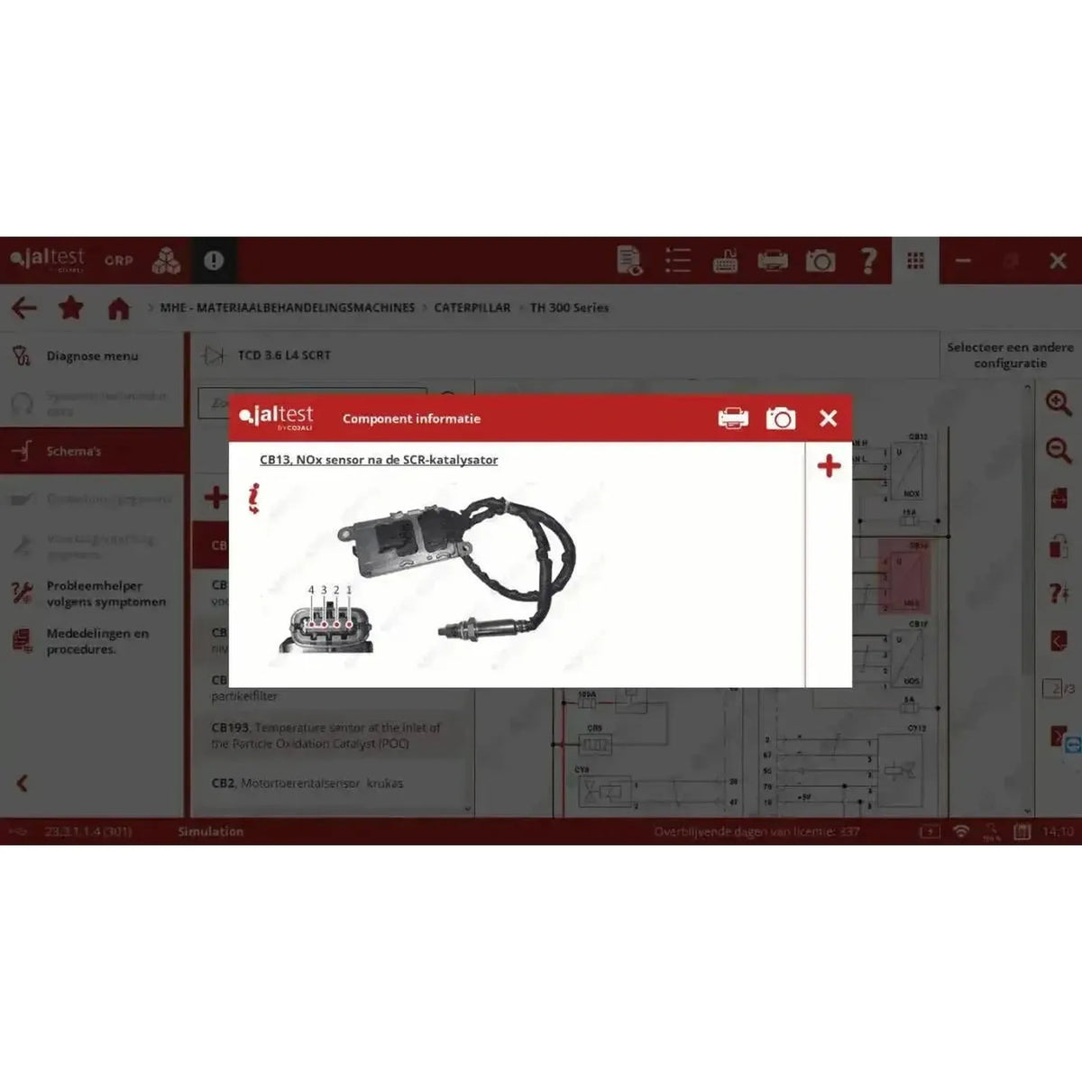 Jaltest MHE (Material Handling Equipment) diagnosztikai készülék