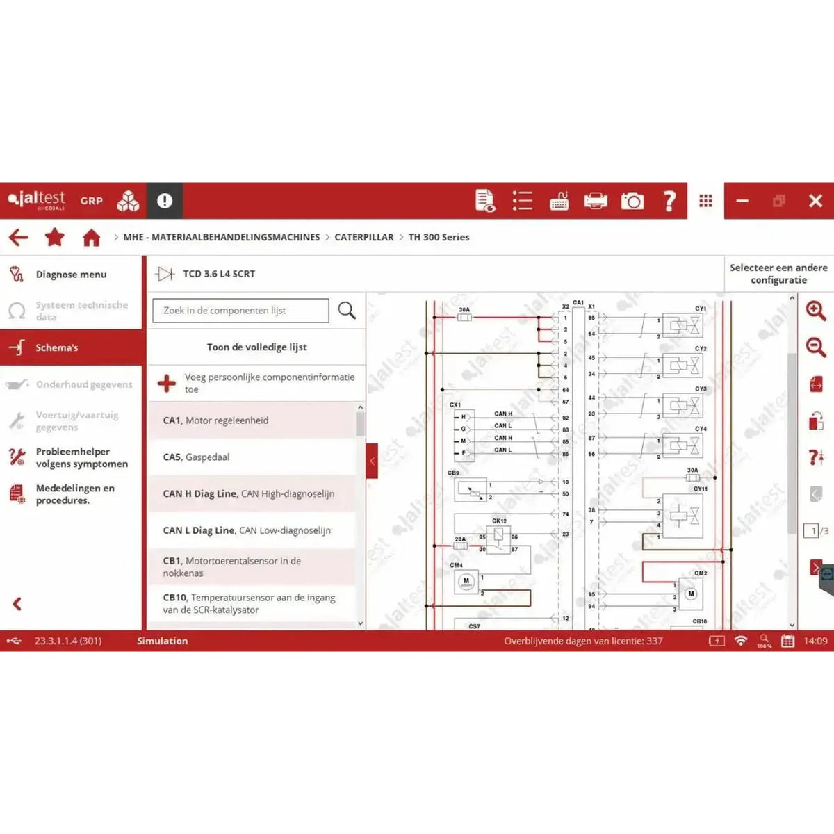 Jaltest MHE (Material Handling Equipment) diagnosztikai készülék