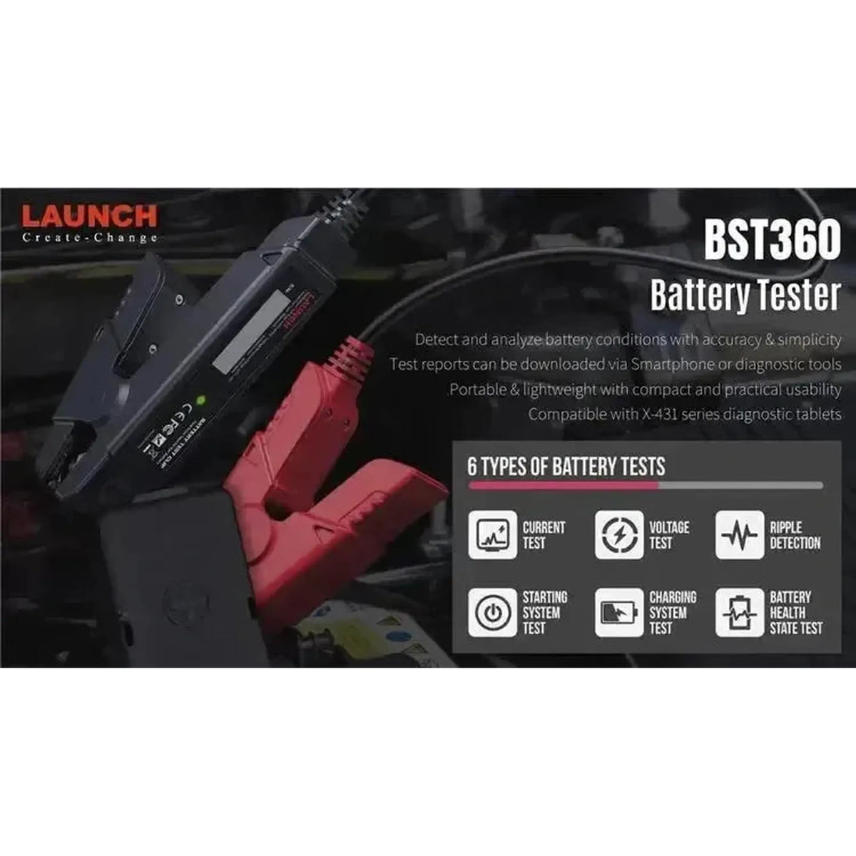 Launch BST360 | Akkumulátor-teszter
