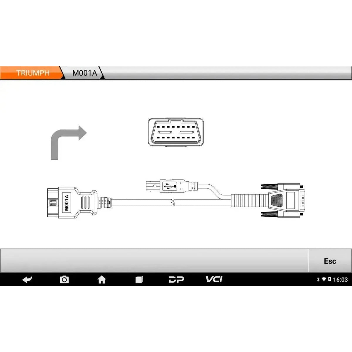 OBDSTAR IScan Triumph | Diagnosztikai eszköz | Motorkerékpár