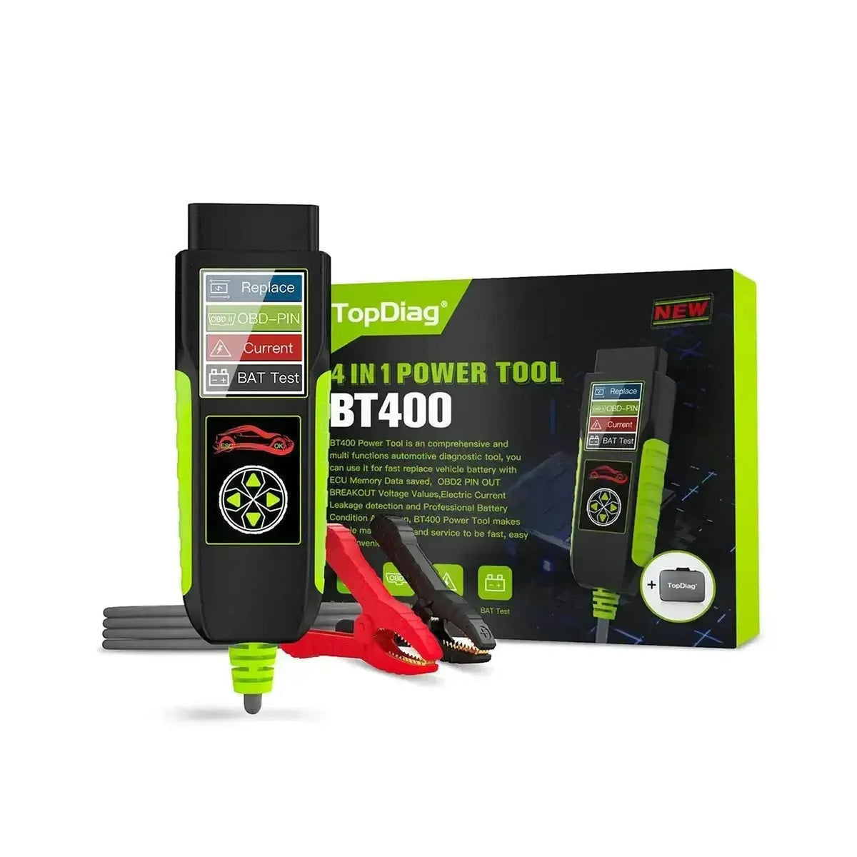 TopDiag BT400 Multifunkcionális | Akkumulátor Teszter