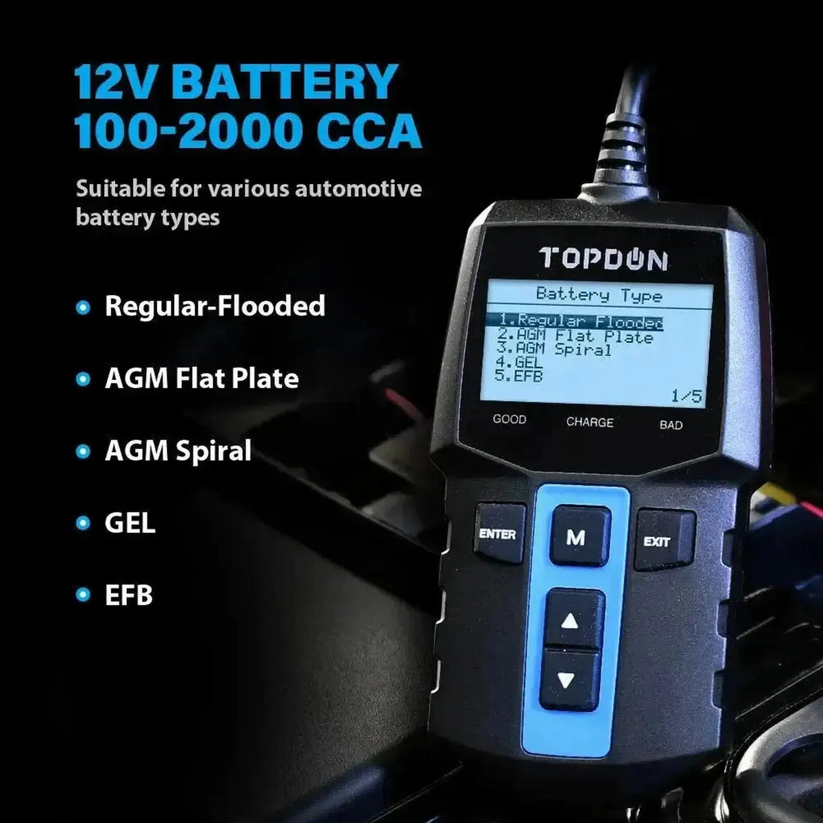 Topdon BT100 | Akkumlátor-tester