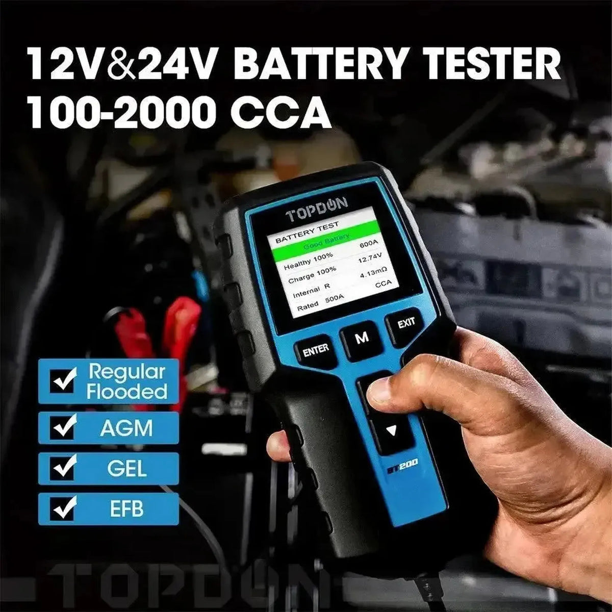 Topdon BT200 | Akkumulátor teszter