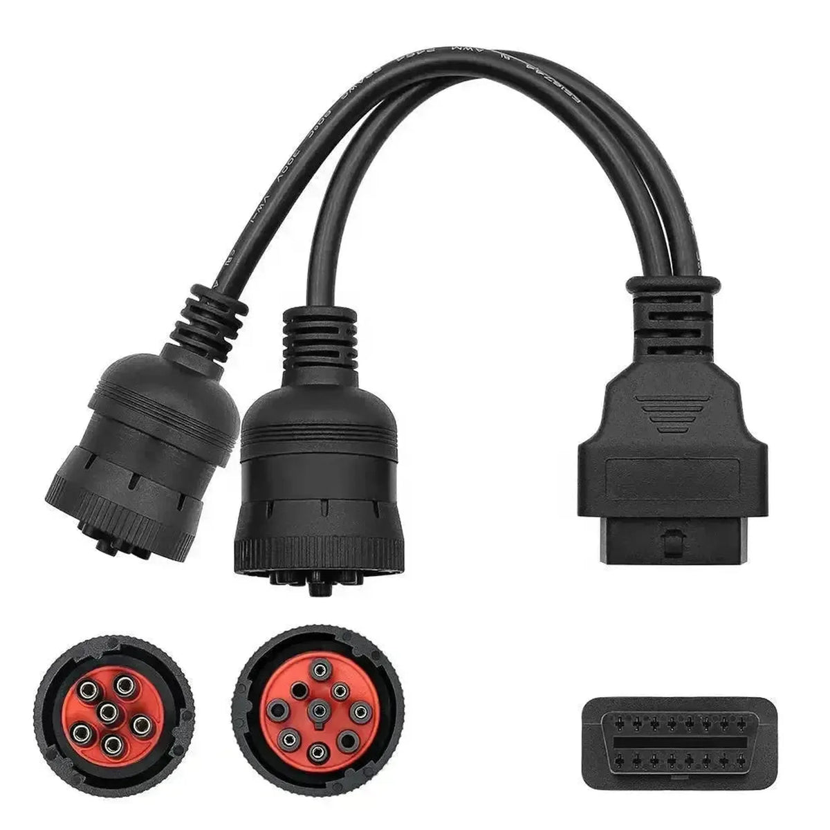 Univerzális 6+9 J1708+J1939 – 16 tűs OBD2 adapter kábel | Ipari és Munkagépjármű