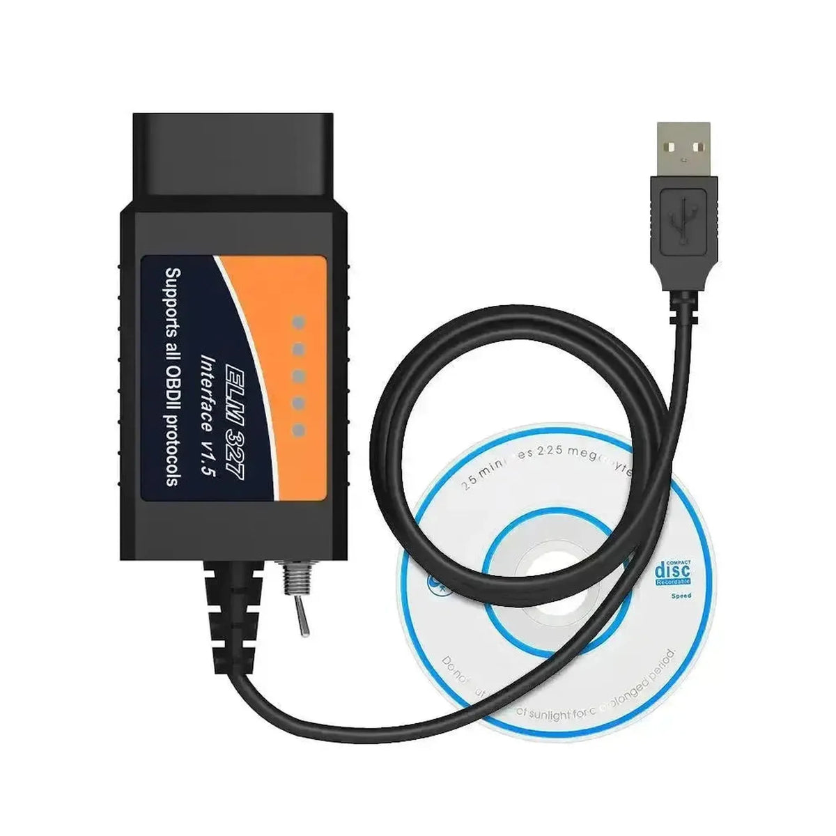 Univerzális ELM327 (CHT340) (HS/MS-CAN Switch) | USB-Interfészábel