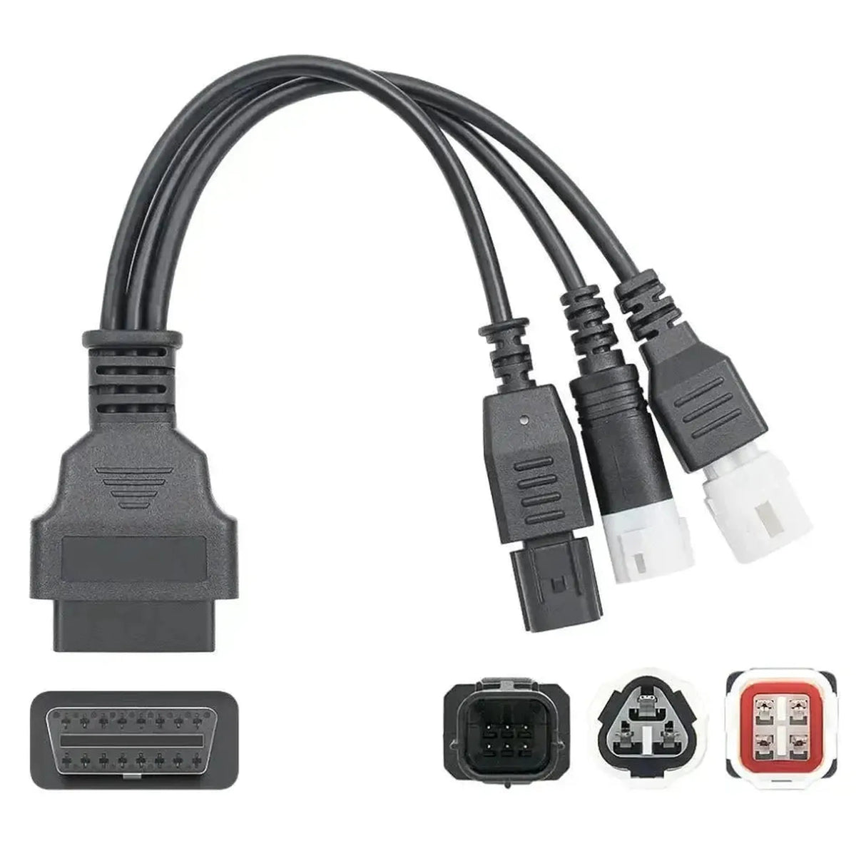 Yamaha 3+4+6-tüskés - 16-tüskés OBD2 Átalakító kábel | Motorkerekpár